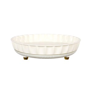 Magideal - Organizador De Plato Giratorio, Organizador De Cosméticos, Bandeja De Almacenamiento De Escritorio Multiusos Giratoria, Estante De Especias Para Encim Blanco