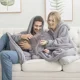 thumbnail image 2 of Sudadera Cobija Hoodie Mujer Hombre Con Capucha Suave Pijama, 2 of 5
