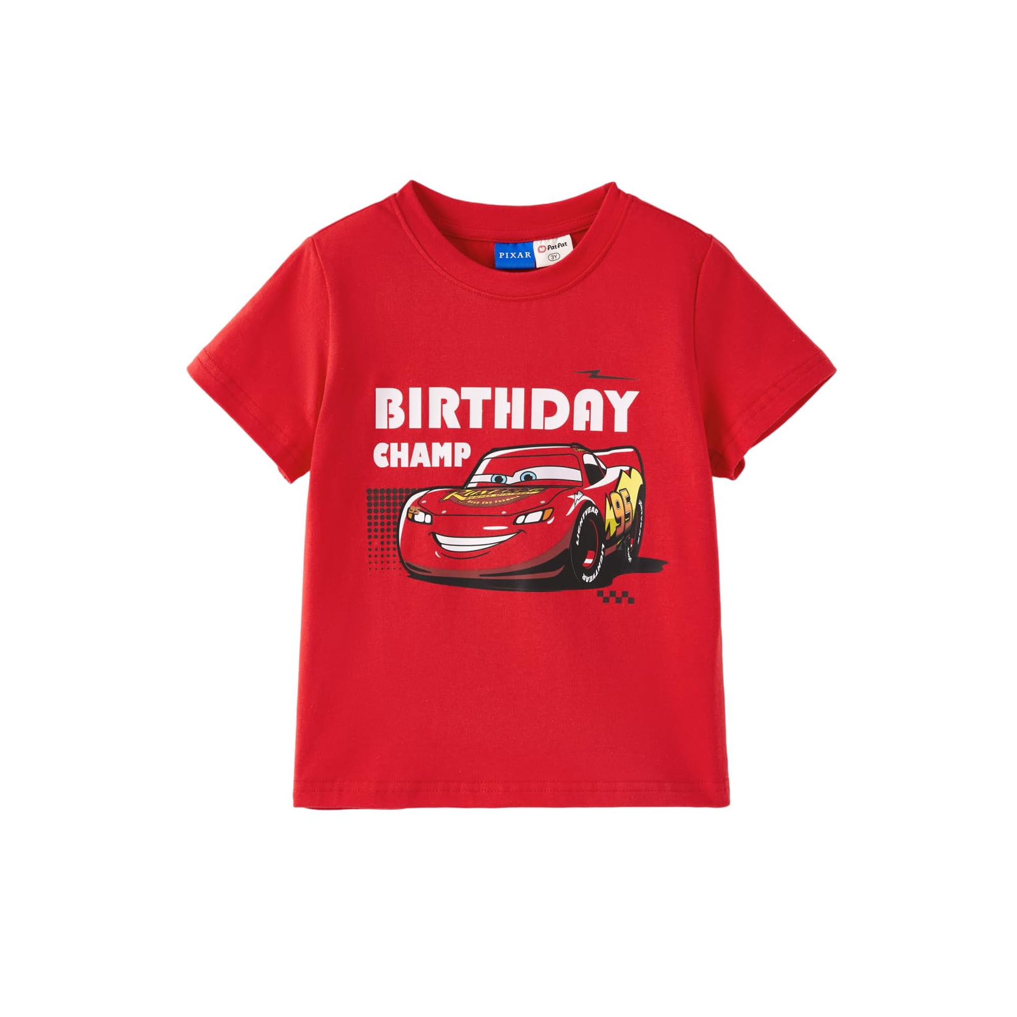 Disney - Remera De Algodón De Cumpleaños De Cars Lightning Mcqueen Para Niños