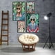 thumbnail image 2 of Set de pósteres de arte de los 80 a la moda para niñas doradas para decoración de habitaciones, 2 of 3