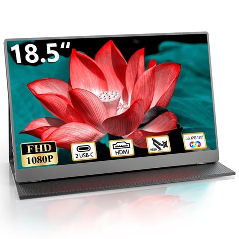 Monitor Portátil Cuiuic 18,5 Pulgadas Fhd 1080P 100% Srgb