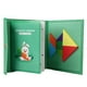 thumbnail image 5 of Tangram Geométrico Manipulador Cerebro Teasers Juguete Para Niños Niñas Niños Edades 4-8 Verde, 5 of 5