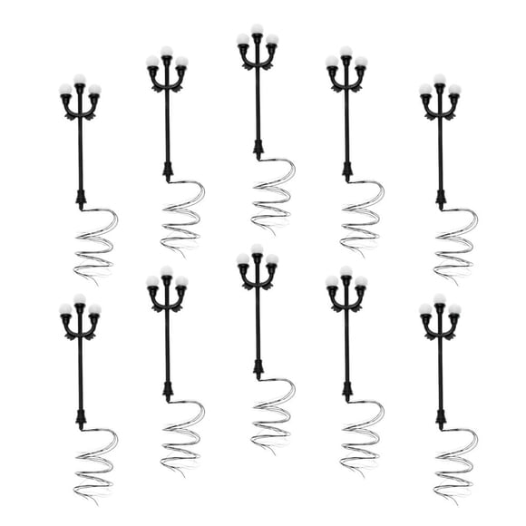 10Pcs Modelo Patio Luz LED Lámparas De Calle Farola Estilo 3