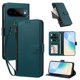 thumbnail image 2 of Funda con Billetera para [Google Pixel 11] con Bolsillo Zipper y Tarjetero Verde pavo real, 2 of 6