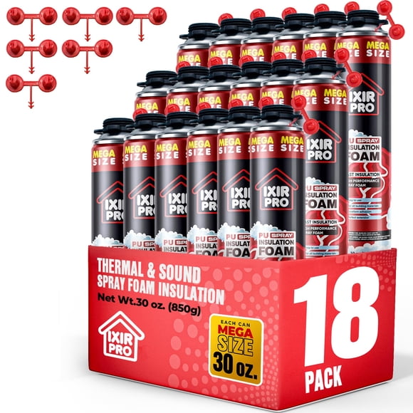 Lata aislante de espuma en aerosol ixirpro Mega, 850 g/30 oz