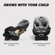 thumbnail image 5 of Silla para auto convertible Baby Jogger City Turn, negro ónix, 5 of 6