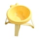 thumbnail image 2 of Cuenco Para Gatos Antideslizante, Antivómitos, De Cerámica, Para Gatitos, Gatos De Interior, Cachorros, Versión Corta, Amarillo, 2 of 3