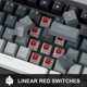 thumbnail image 3 of Teclado MageGee STAR75 con interruptores rojos y control de perilla, 3 of 7