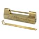 thumbnail image 3 of Chino Antiguo Pez Auspicioso Cerradura De Cobre Cruz Cerradura Abierta Pulido, 3 of 5