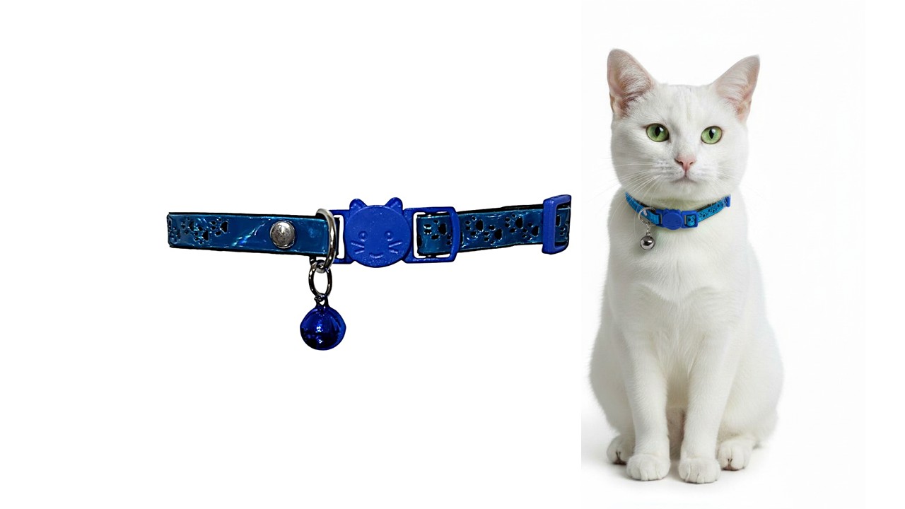 Marben Pets - Collar Para Gato Gatita Anti Ahorque Con Diseño Huellitas