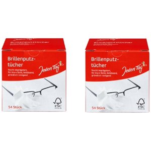 Paños Limpieza De Lentes Jeden Tag 54Unid Pack 2Unidades