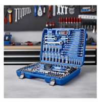 Genérico - Kit De Herramientas Combinadas 151 Piezas Azul Acero