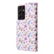 thumbnail image 5 of FOXDOCK Funda Tipo Cartera Floral para Samsung Galaxy S21 Ultra 5G ,Funda con Tapa de Cuero PU, Protección Antigolpes con Ranuras para Tarjetas y Soporte, 5 of 5