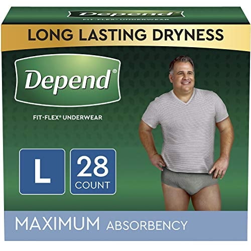 Ropa Interior Para Incontinencia Depend Fit-flex Para Hombre, Talla Grande, 28 Unidades