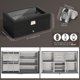 thumbnail image 3 of Caja de joyería GLJ con 6 compartimentos para relojes, organizador de 2 niveles, 3 of 8
