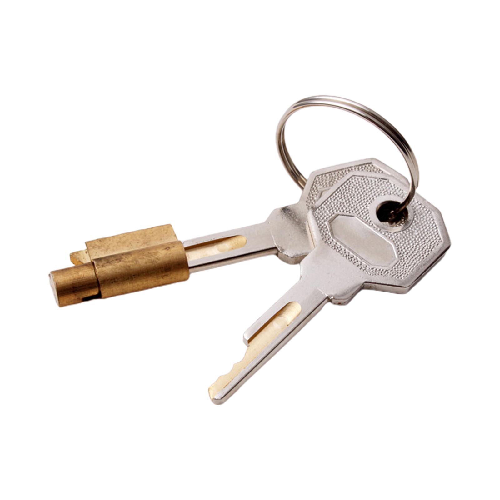 Ioensy - Cerradura De Cilindro Con 2 Llaves Herrajes Para Buzón Cerraduras Para Congelador Juego De Cerradura De Leva Para Gabinete