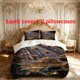 thumbnail image 1 of 3pcs Fantasy Light Beam Themed Bedding Set | 1 Duvet Cover + 2 Pillowcases Polyester, 1 of 5