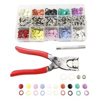 Magideal - Kit De Herramientas De Sujetadores A Presión De 200 Uds. De 9,5Mm, Ojal De Alicates A Presión, 10 Colores, Sujetadores De Pernos De Herramienta, Clip