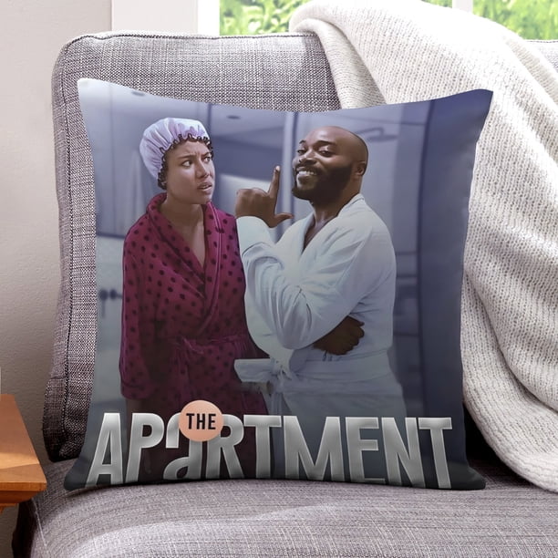 El Apartamento Fundas de almohada de terciopelo con tema, regalos de funda de almohada, decoración para el hogar, cojín de lanzar, regalo de cumpleaños para fans y parejas.30*30cm.