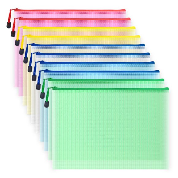 Bolsas de archivo AUSTARK 10 unidades tamaño A4 34 x 24 cm multicolores