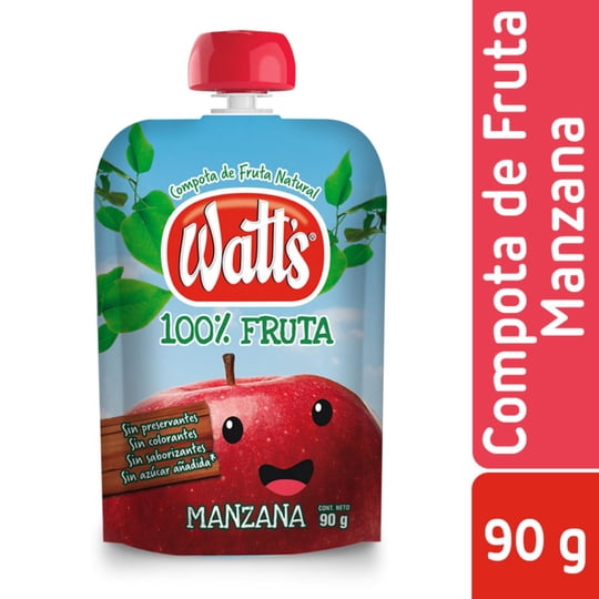 Compota De Fruta Manzana 90 g Watts
