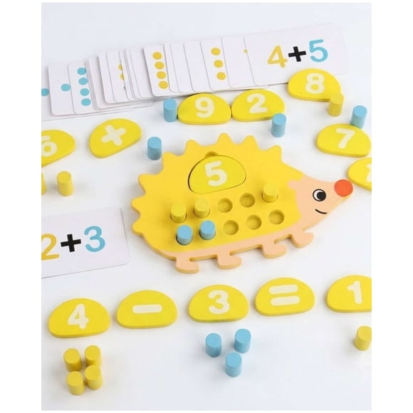 Erizo Matemático Montessori para Aprender a Contar, Sumar y Restar