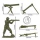 thumbnail image 2 of BMC Juguetes Soldados de Infantería de EE. UU. de la Segunda Guerra Mundial 33 piezas escala 1:32, 2 of 9