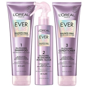 Loreal - Tratamiento Capilar Shampoo Acondicionador Brillo Everpure