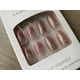 thumbnail image 2 of Uñas Postizas Press-On Forma De Almendra Largas 24Pcs Con Diseño De Flores Rosa, 2 of 8