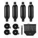 thumbnail image 1 of Juego de 4 defensas inflables para bote Affordura 14 cm negras, 1 of 5