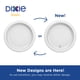 thumbnail image 2 of Platos de papel Dixie Basic DBP09W, 21,6 cm, 500 unidades, blancos x125, 2 of 8