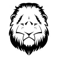 Rienda Libre Graphics - Decomural Lion Portrait African Animals Ws-34069