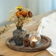 thumbnail image 3 of Candelabro rústico de madera con bandeja - Pequeño plato decorativo de madera para velas de pilar, ideal para cocina, encimera, mesa de centro, organizador, decoración del hogar, centro de mesa de bod, 3 of 5