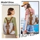 thumbnail image 3 of Mochila ZOCAI 32x13x33 cm Marrón Antirrobo de Cuero PU, 3 of 6