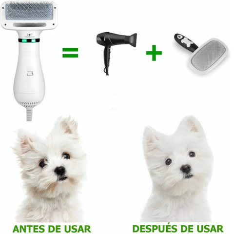 Movi - Cepillo Y Secador De Pelo De Mascotas 2 En 1