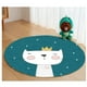 thumbnail image 1 of Alfombra Infantil Redonda Rey Gato 110 Cm Tapete Dormitorio, 1 of 4
