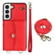 thumbnail image 1 of Crossbody PU Leather Phone Case For Samsung Galaxy S23 S22 Plus Note 20 Ultra Wallet Card Slots Magnetic Lanyard Cover, 1 of 3