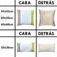 thumbnail image 3 of Cojin Decorativo EcoCuero Blanco Beige Amarillo 45x45 Relleno, 3 of 3