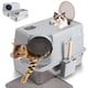 thumbnail image 1 of Caja de arena EGMEHOAD de acero inoxidable XL con tapa abatible, 1 of 9