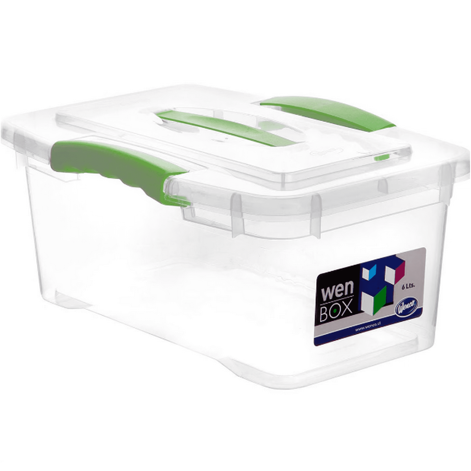 Caja Organizadora Wenco Con Tapa Y Manilla 6 Lts