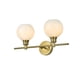 thumbnail image 3 of Aplique de Pared Living District Collier 2 Luces Oro Satinado, 3 of 9