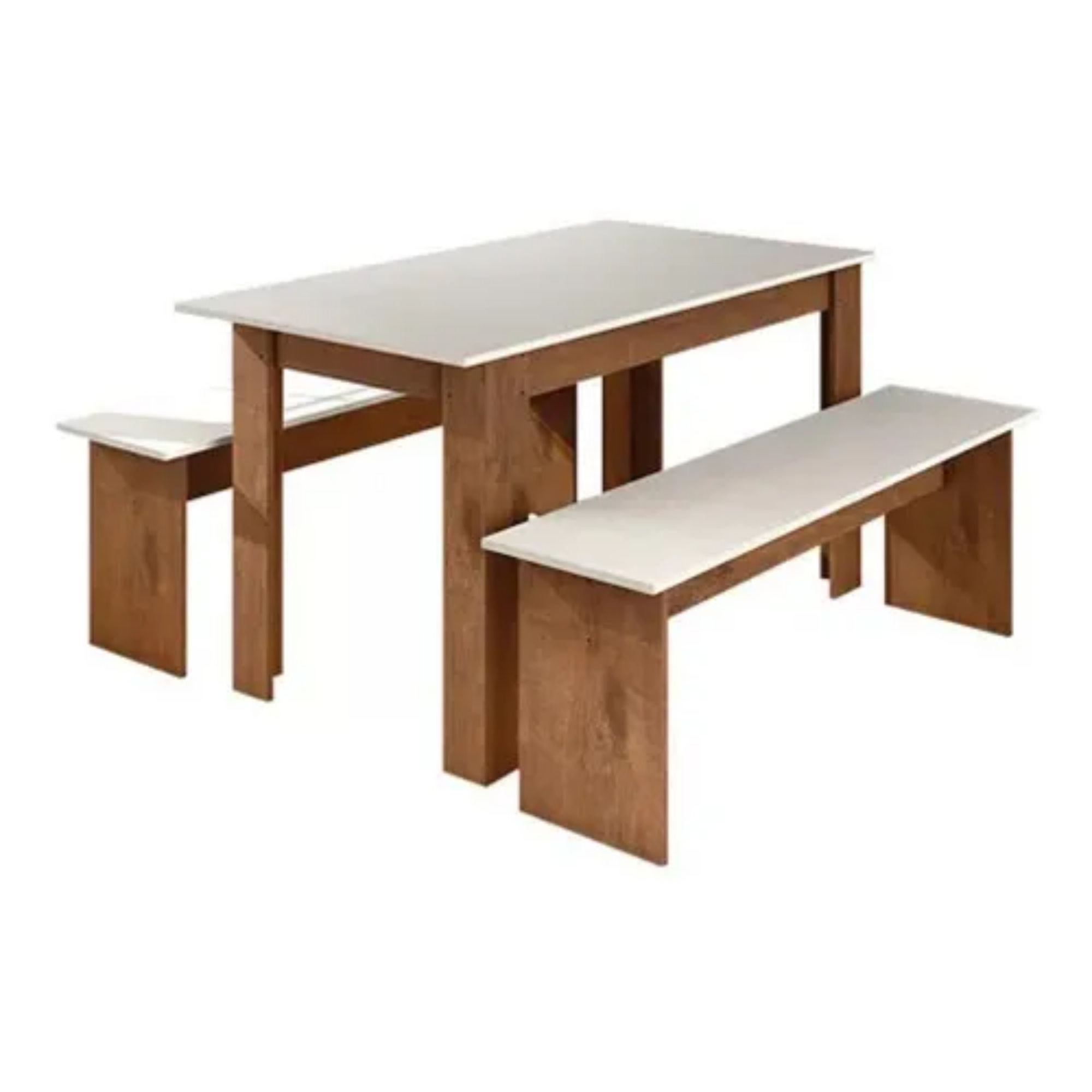 Importclick - Comedor Madera 4 A 6 Personas 135x75x75 Cm Blanco