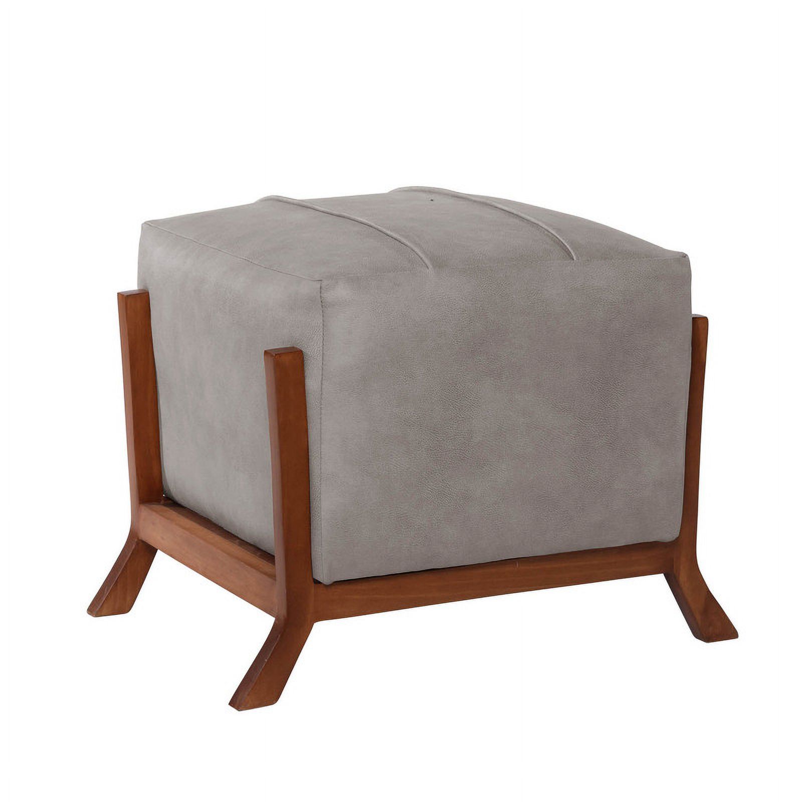 Latam Home - Pouf Marsella Cuero Kentucky Gris
