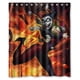 thumbnail image 1 of Cortina de ducha clásica de Harley Quinn, juego de cortina de baño con ganchos, tamaño 60 x 72 pulgadas, 1 of 3