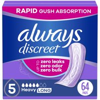 Almohadillas Para Incontinencia Always Discreet Heavy Absorbency X64
