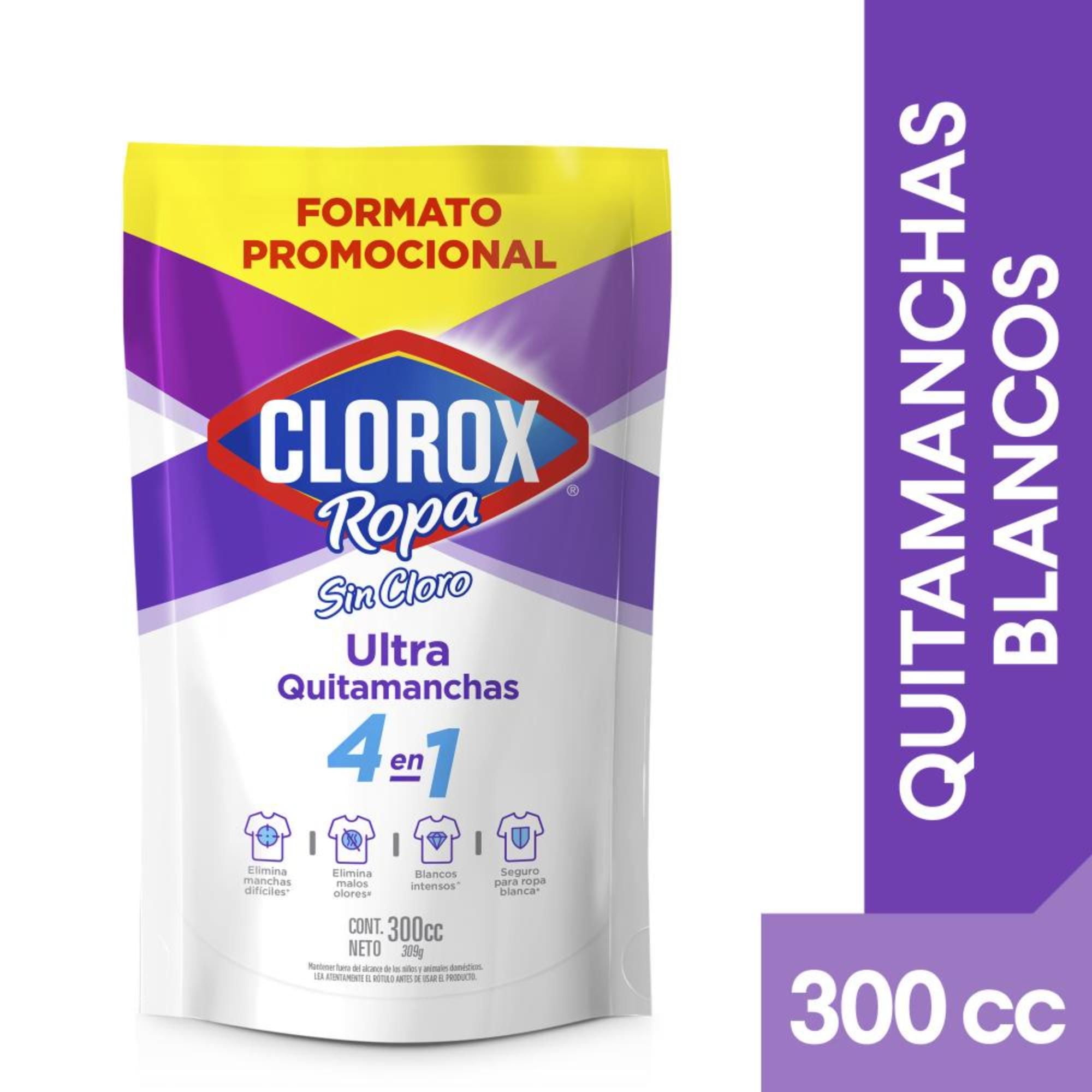 Quitamanchas Líquido Blancos Supremos Doypack 300 ml Clorox
