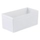 thumbnail image 1 of Cubo de Almacenamiento, Cesta de Tela para Estantes de Armario, 1 Paquete de Cesta de Almacenamiento Plegable con Cremallera para Organizar Ropa Blanca 11*5.5*5.1in, 1 of 6