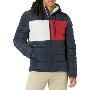 Chaqueta Tommy Hilfiger Para Hombre, De Peso Medio, Con Forro Sherpa
