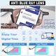 thumbnail image 4 of Gafas de lectura touk plegables +2.5 luz azul gris metal, 4 of 6