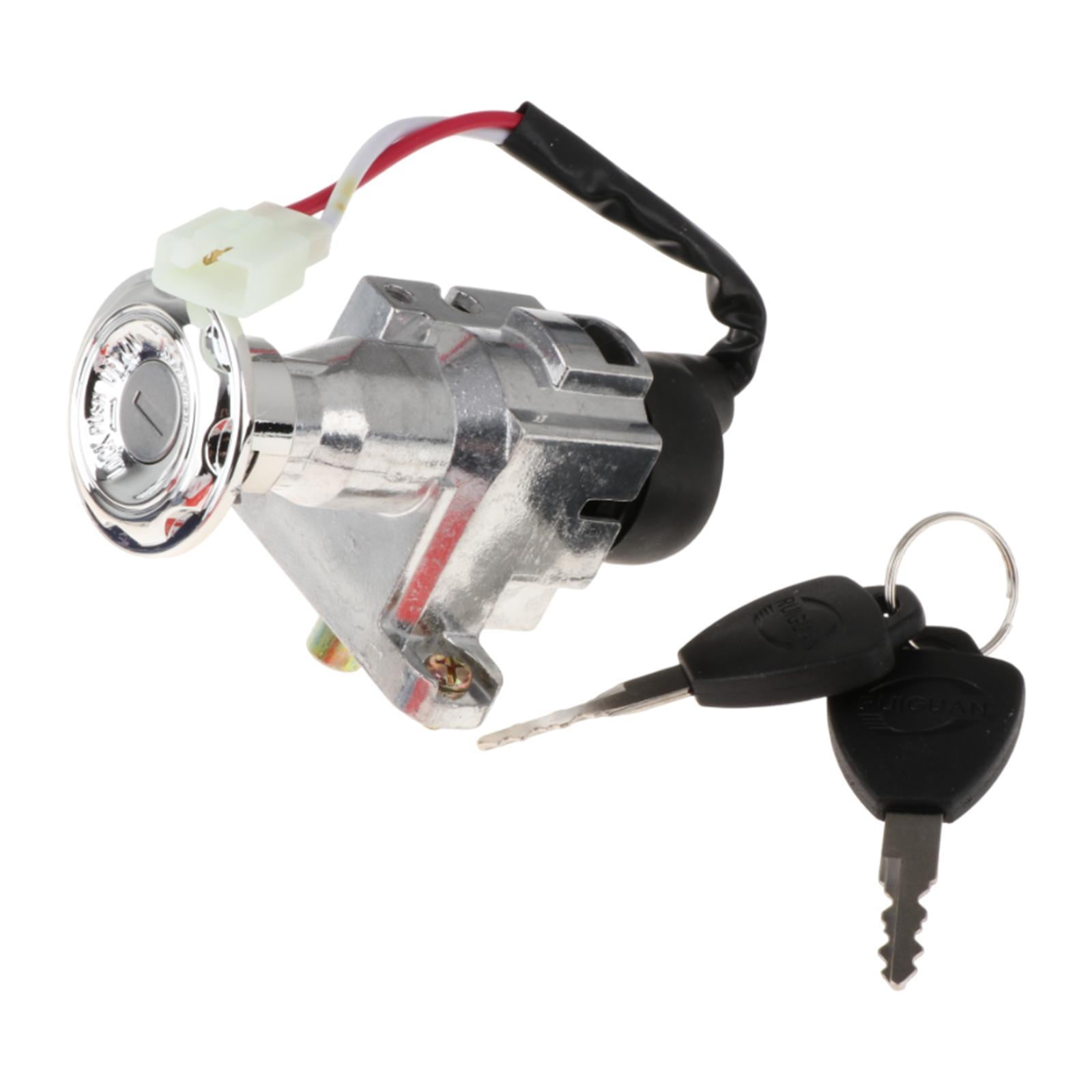 Ioensy - Juego De Cerradura Para Bicicleta Eléctrica, Fácil De Instalar, Cerradura De Encendido Y Apagado Para Ciclomotor De 10 A 19 Mm